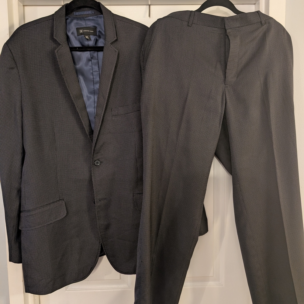 INC International Concepts Men's Navy Textured Blazer